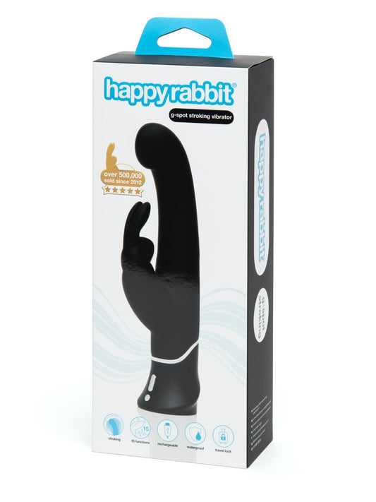 Lovehoney Happy Rabbit G-Spot Stroking Vibrator - Black