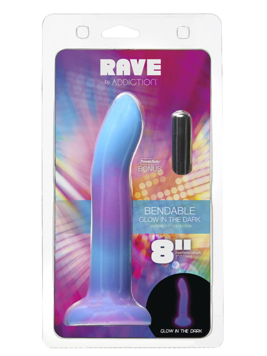 Swan Addiction Rave Dildo - Blue/Purple