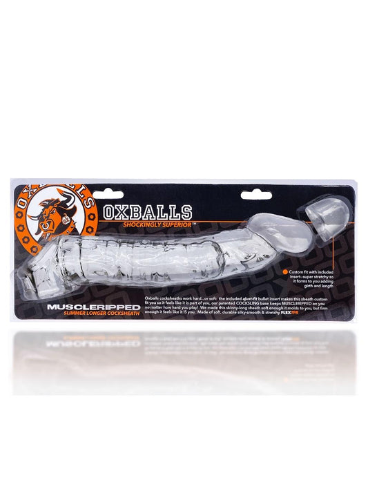 Oxballs Muscle Ripped Sheath - Clear