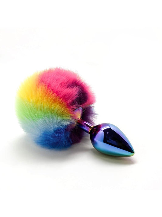 Wooomy Filippi Fluffy Rainbow Metal Plug