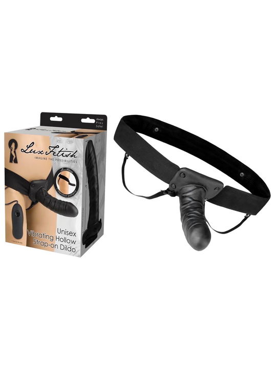 Lux Fetish | Unisex Vibrating Hollow Strap-On