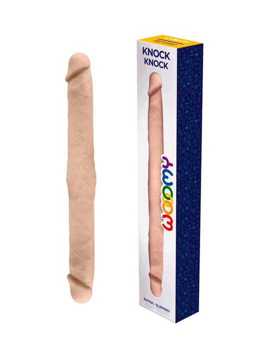 Wooomy Knock-Knock Dildo - Flesh