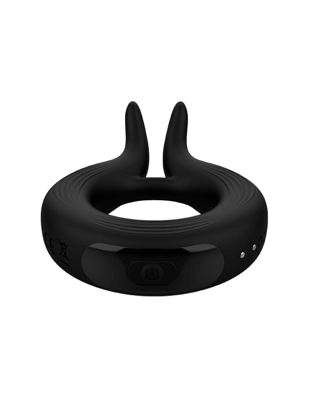 Wooomy Marry Me Rechargeable Vibrating Ring - Black