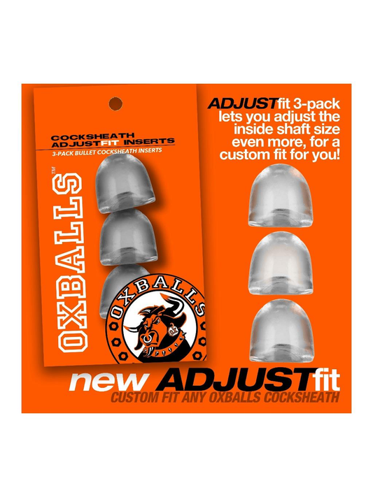 Oxballs Adjustfit Insert 3-Pack - Clear