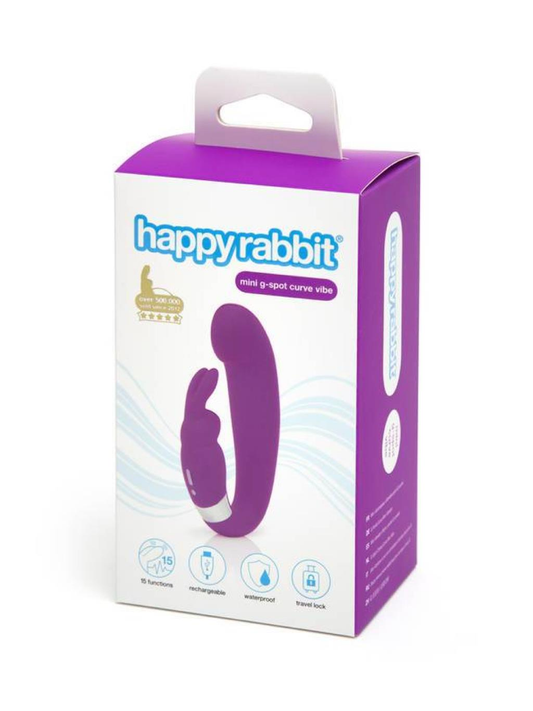 Lovehoney Happy Rabbit G-Spot Clitoral Curve Mini Vibe