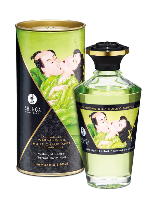 Shunga | Intimate Kisses Oil | 100ml : Midnight Sorbet