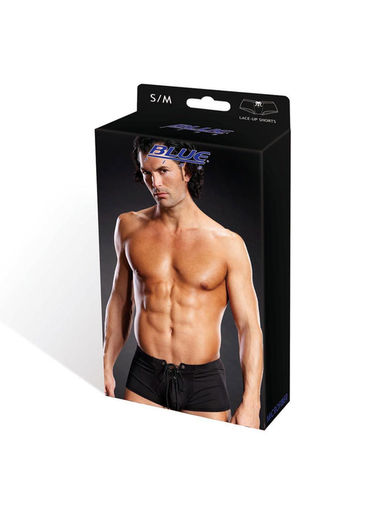 BlueLine | Mens Lace-Up Trunk Brief : S/M - Black