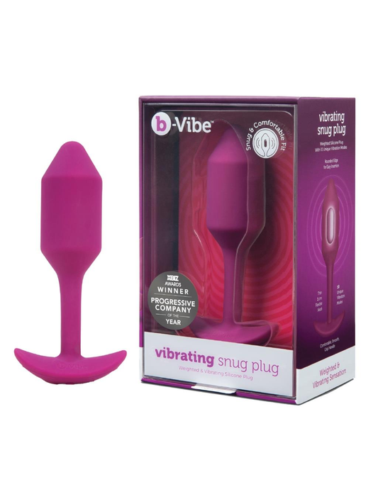 B-Vibe | Vibrating Snug Plug | M : Rose