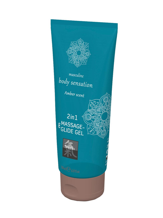 Shiatsu | Massage and Glide Gel 2in1 | 200ml : Amber