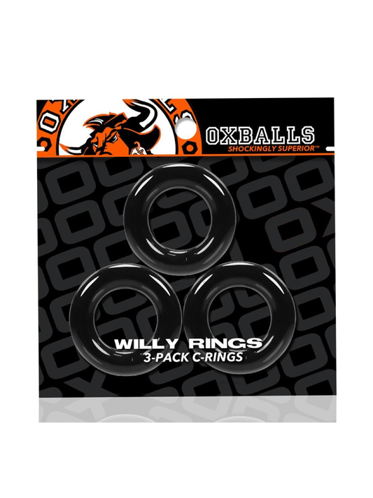 Oxballs | Willy Rings 3 Pack - Black