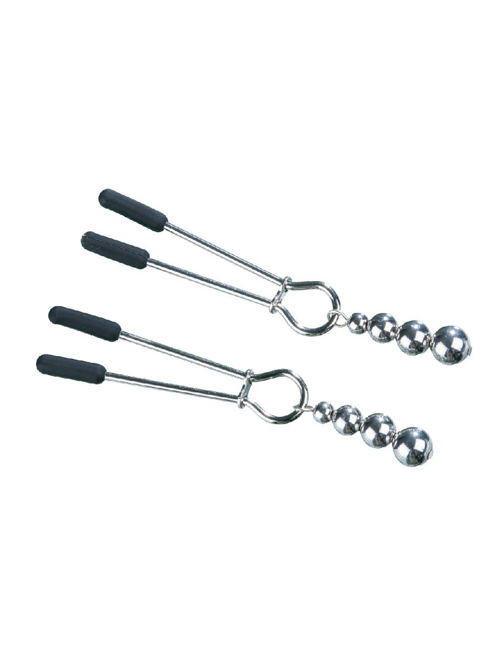 Steamy Shades | Tweezer Nipple Clamps with Metal Beads